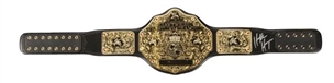 Hulk Hogan Signed Championship Wrestling Belt